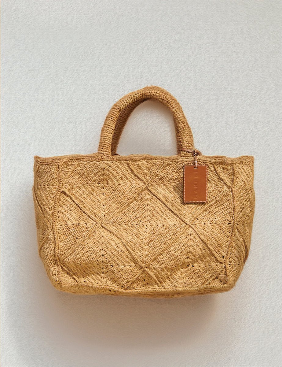 sunset bag large natural tan - maneb� - shopper