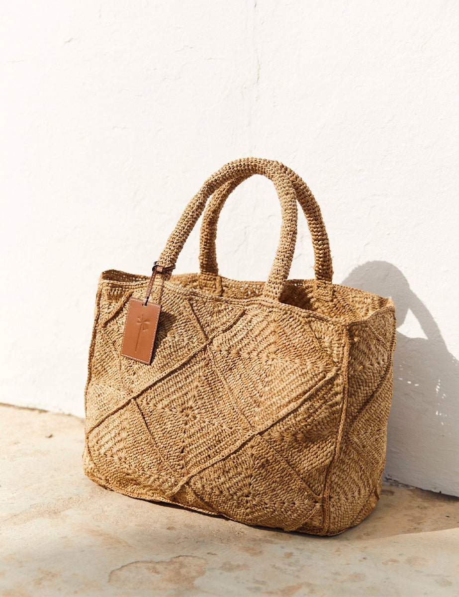 sunset bag large natural tan - maneb� - shopper