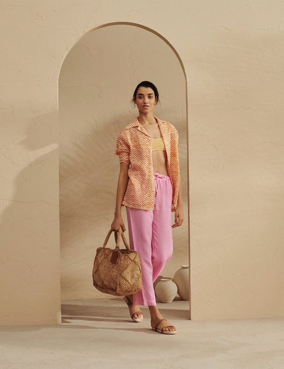 sunset bag large natural tan - maneb� - shopper