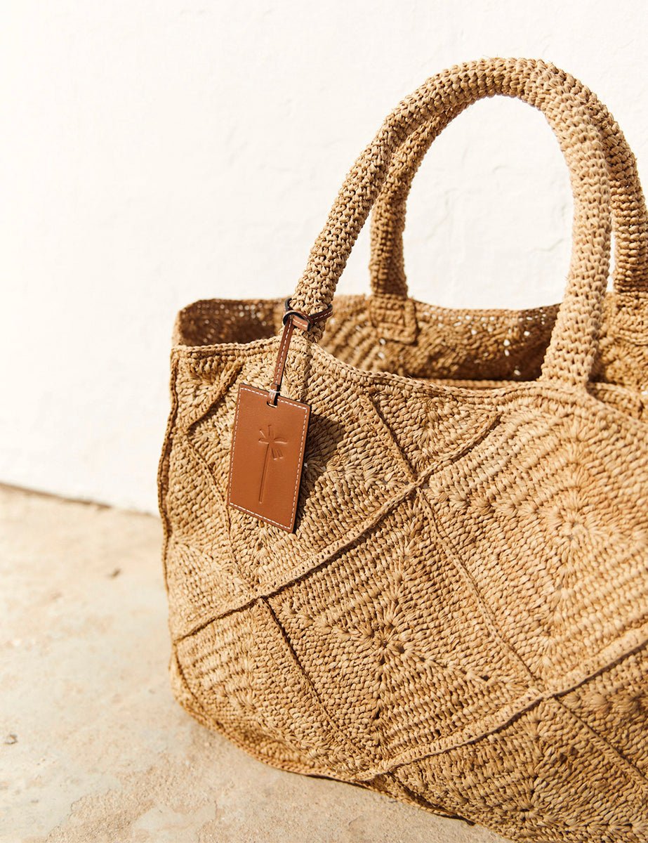 sunset bag large natural tan - maneb� - shopper