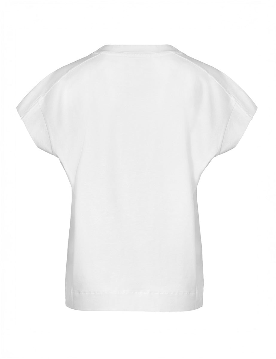 t-shirt alette bianca - alpha - t-shirt