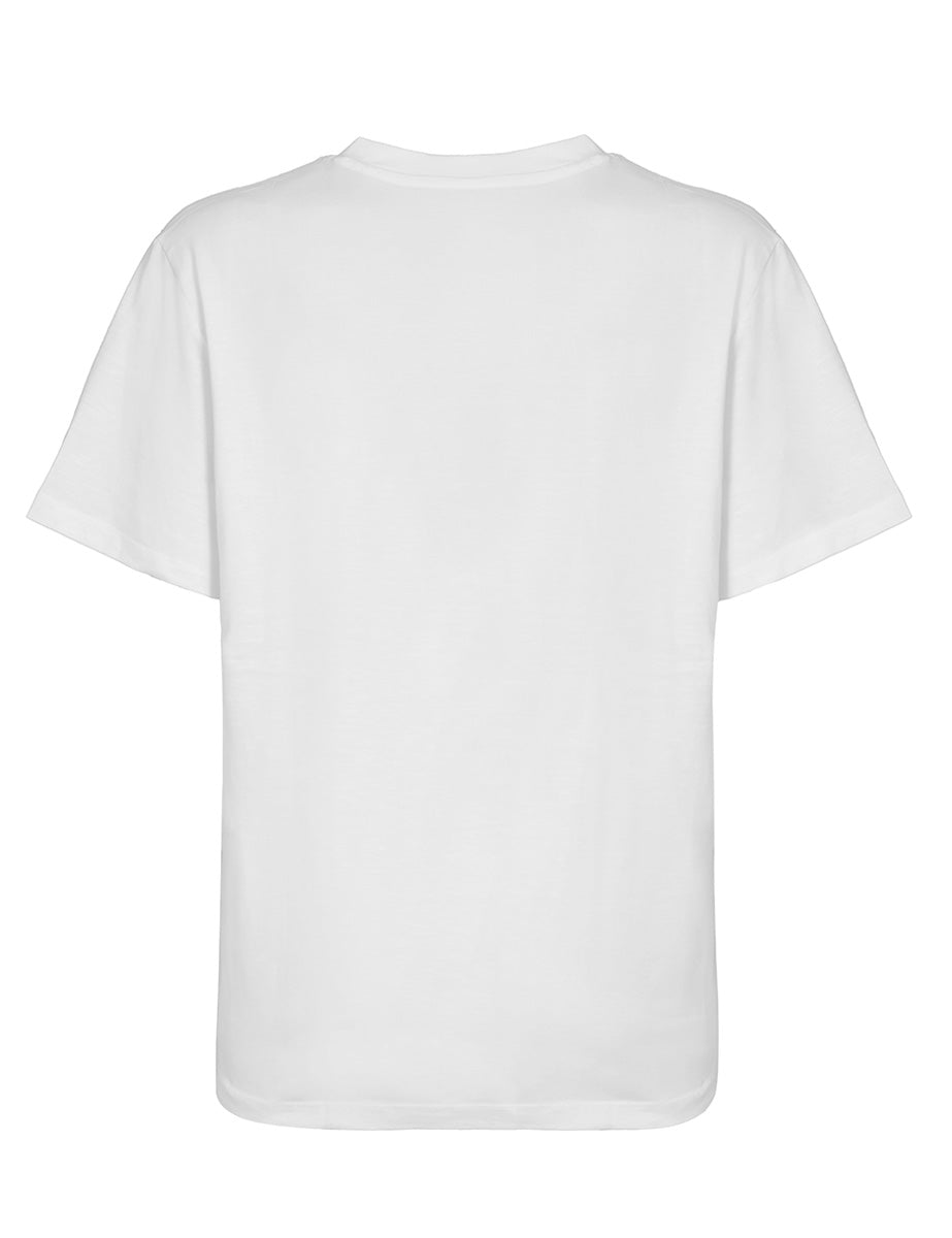 t-shirt aspen slub bright white - selected - t-shirt