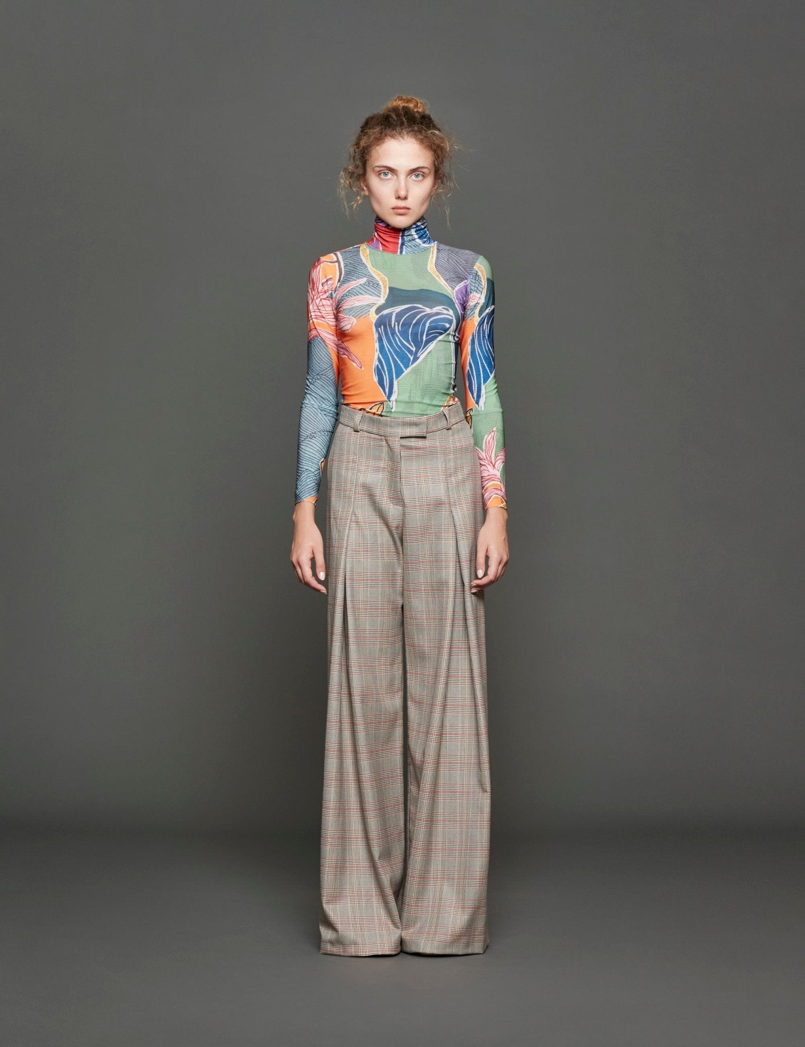 t-shirt collo alto fantasia - stella jean - maglia