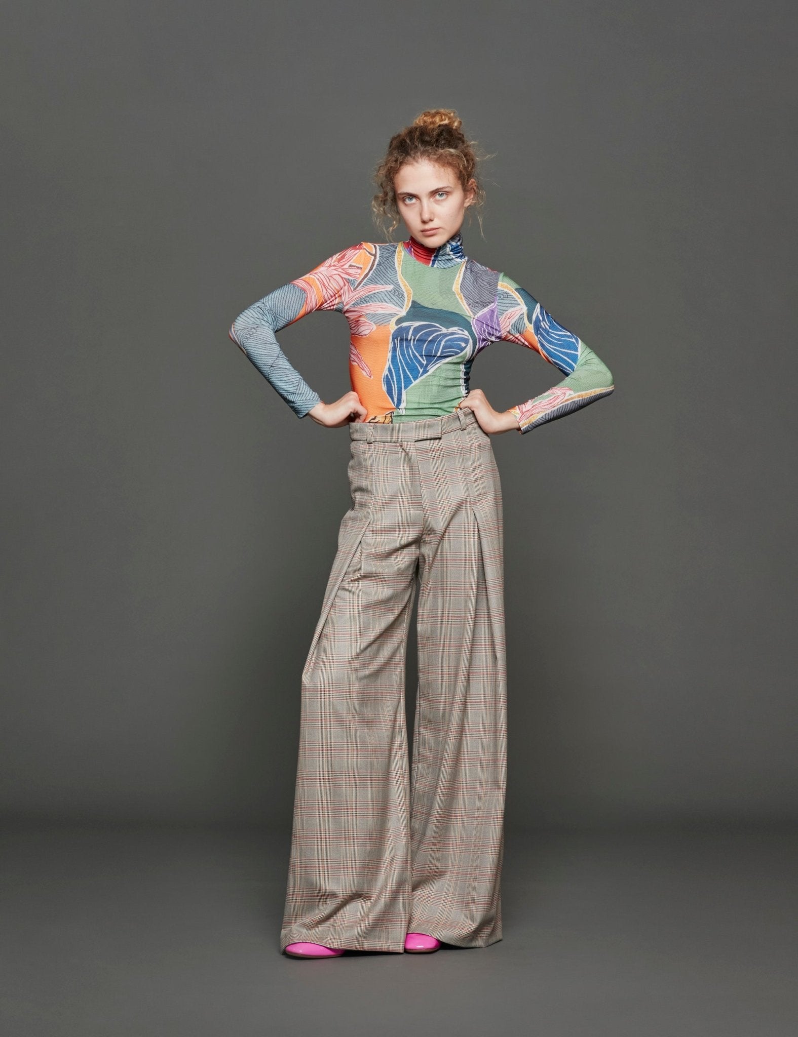 t-shirt collo alto fantasia - stella jean - maglia