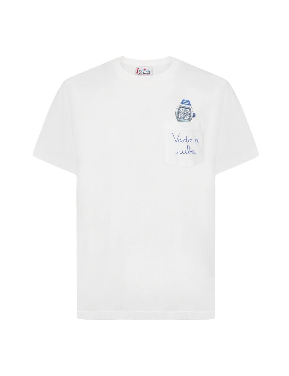 t-shirt connor tasca watch off white - st barth - t-shirt