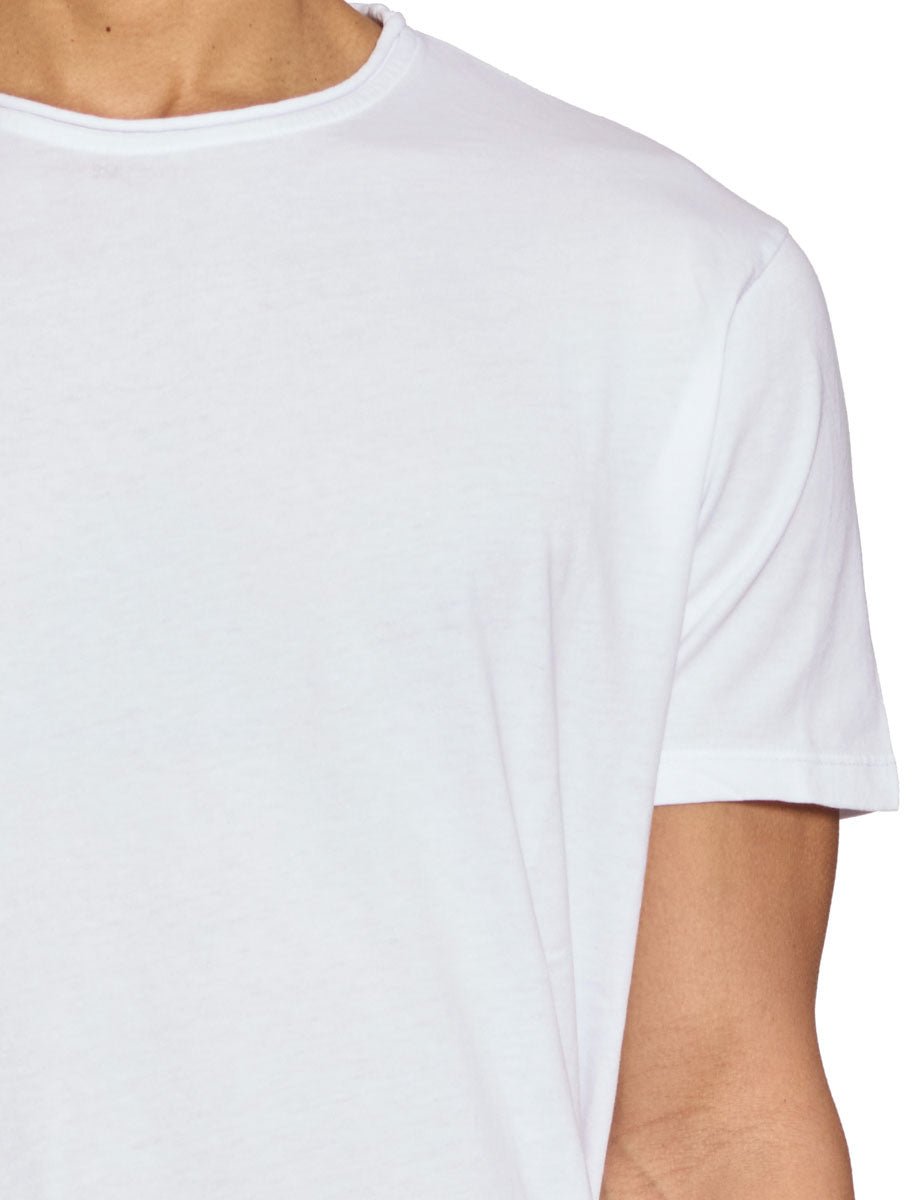 t-shirt cotone collo rolle bianco - daniele fiesoli - t-shirt