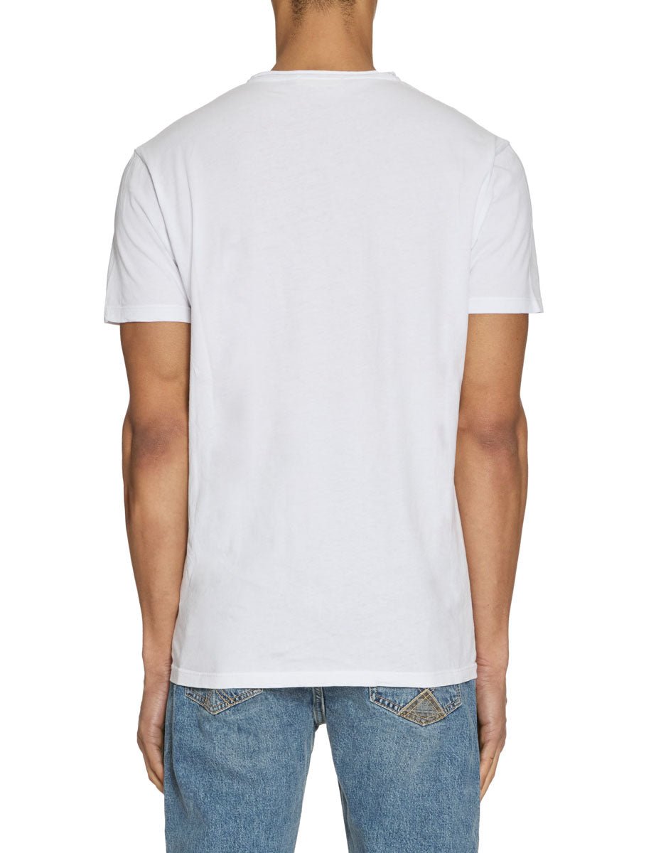 t-shirt cotone collo rolle bianco - daniele fiesoli - t-shirt