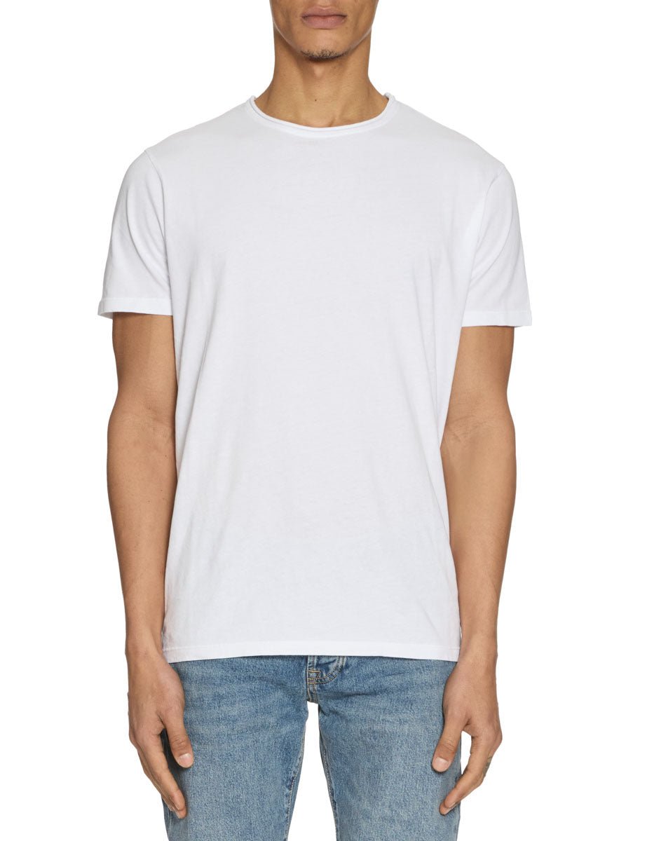 t-shirt cotone collo rolle bianco - daniele fiesoli - t-shirt