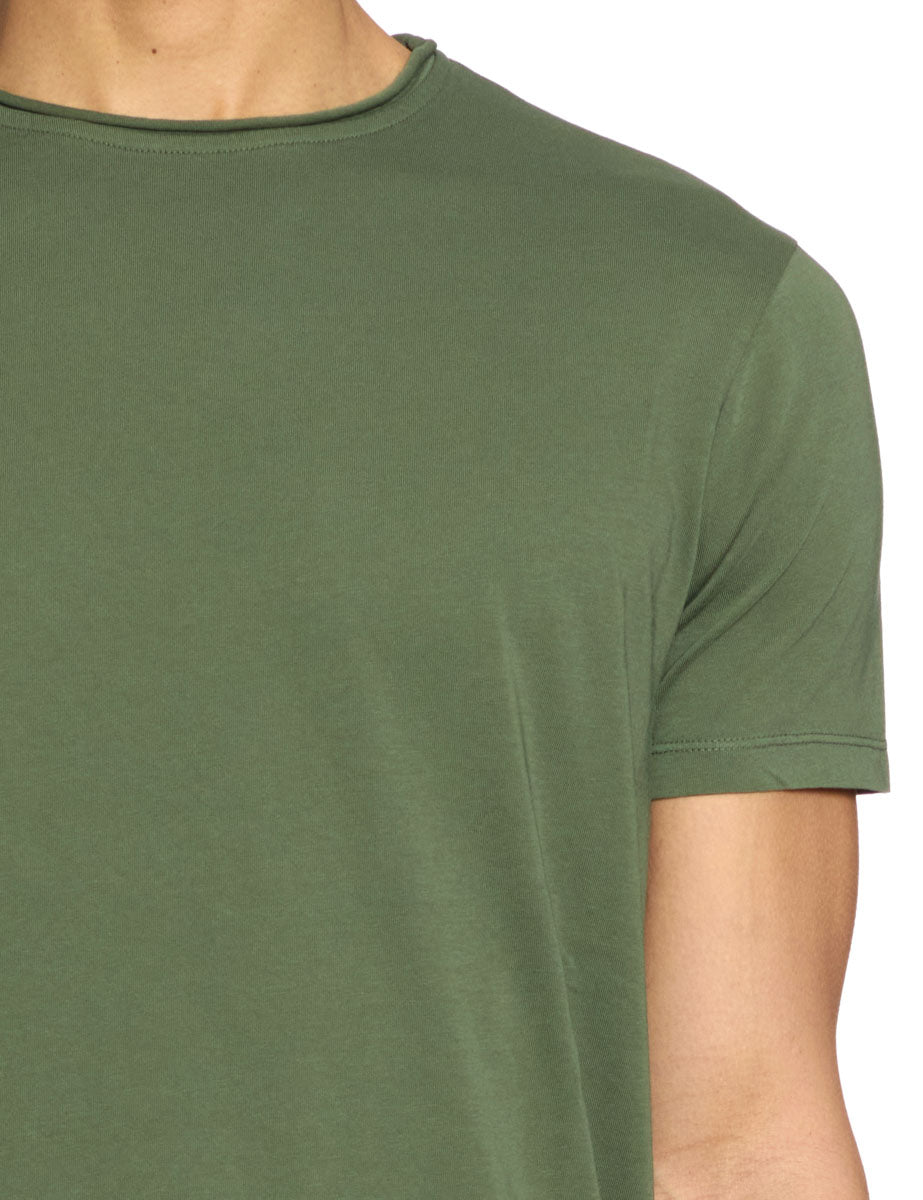t-shirt cotone collo rolle militare - daniele fiesoli - t-shirt