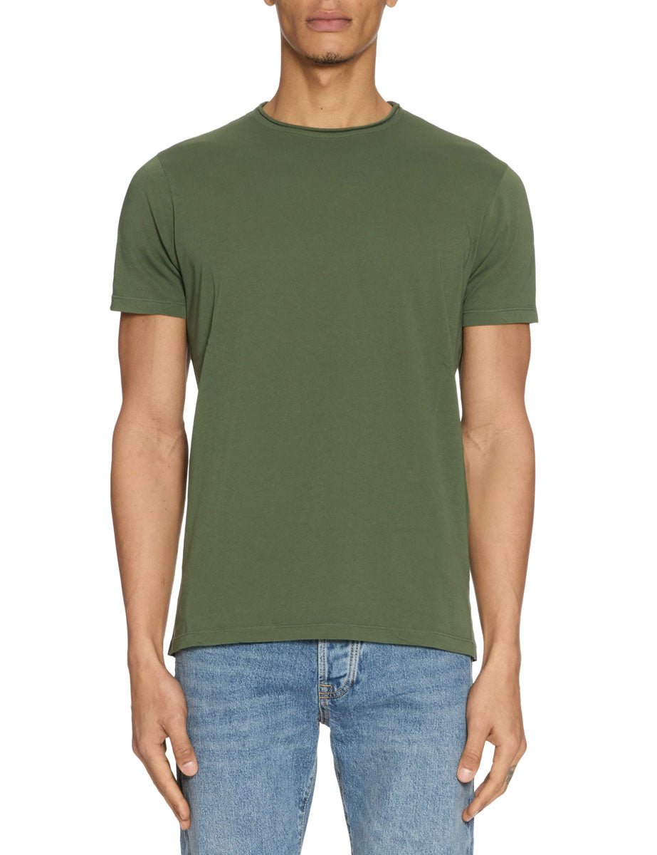 t-shirt cotone collo rolle militare - daniele fiesoli - t-shirt