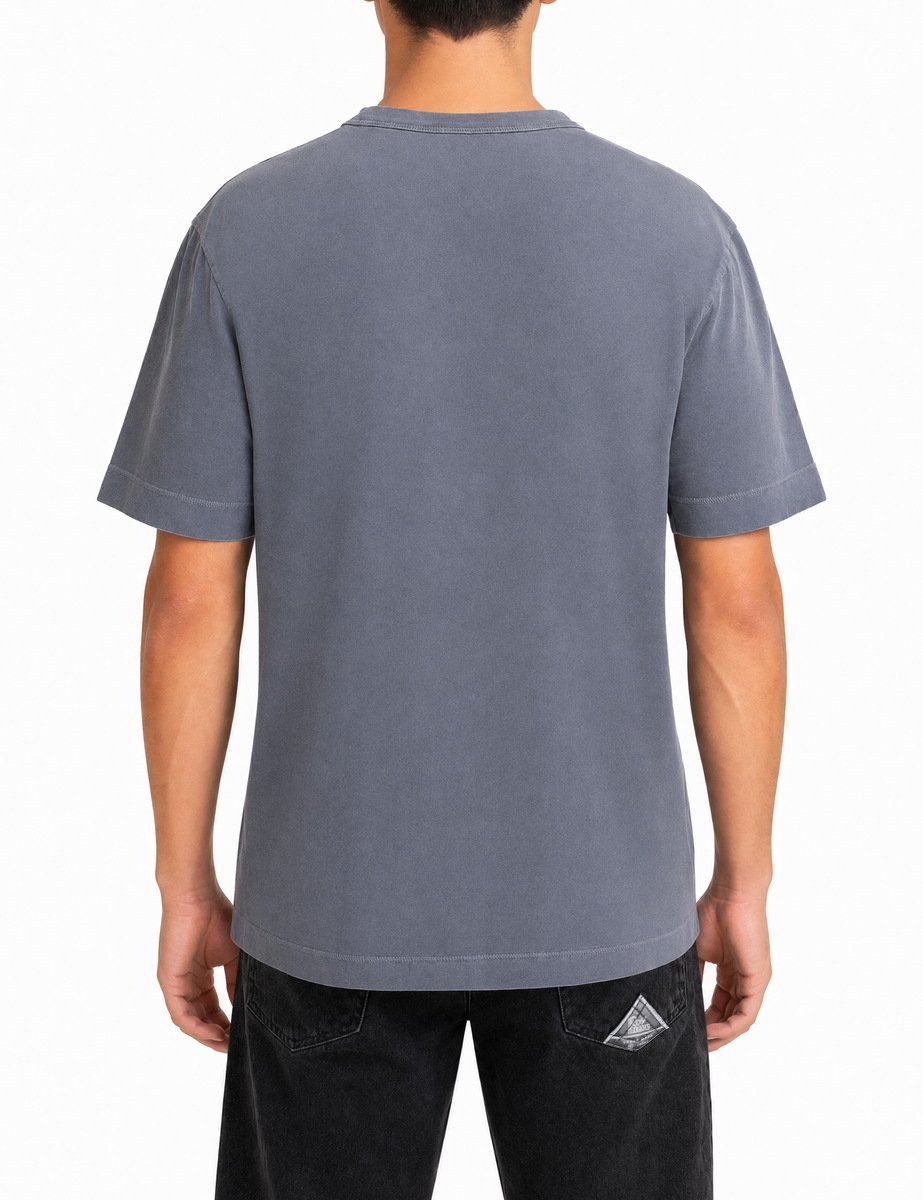 t-shirt cotone organico blu - daniele fiesoli - t-shirt