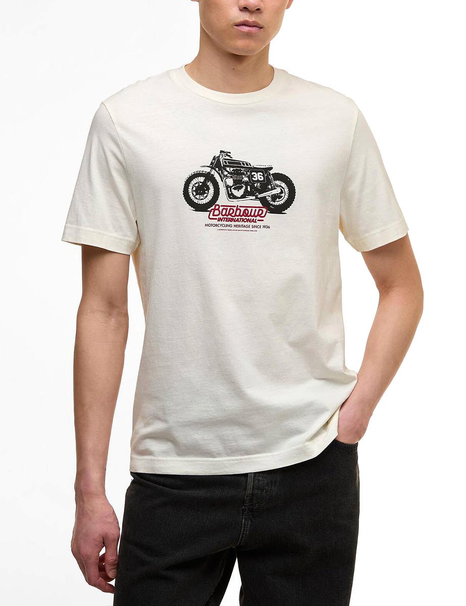 t-shirt cruise graphic whisper white - barbour - t-shirt