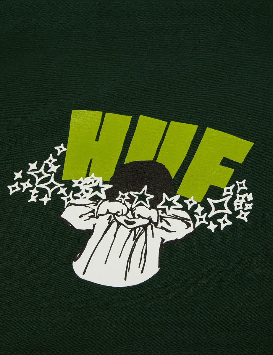 t-shirt dazed forest green - huf - t-shirt