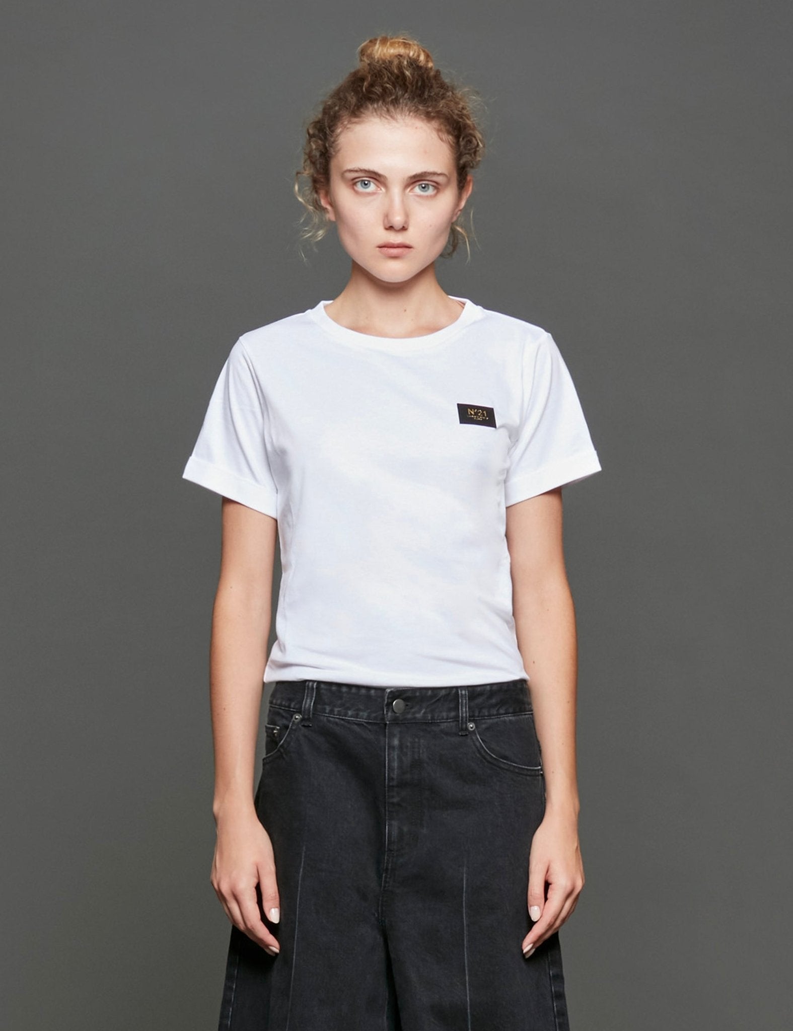 t-shirt jersey bianco - n21 alessandro dell'acqua - t-shirt