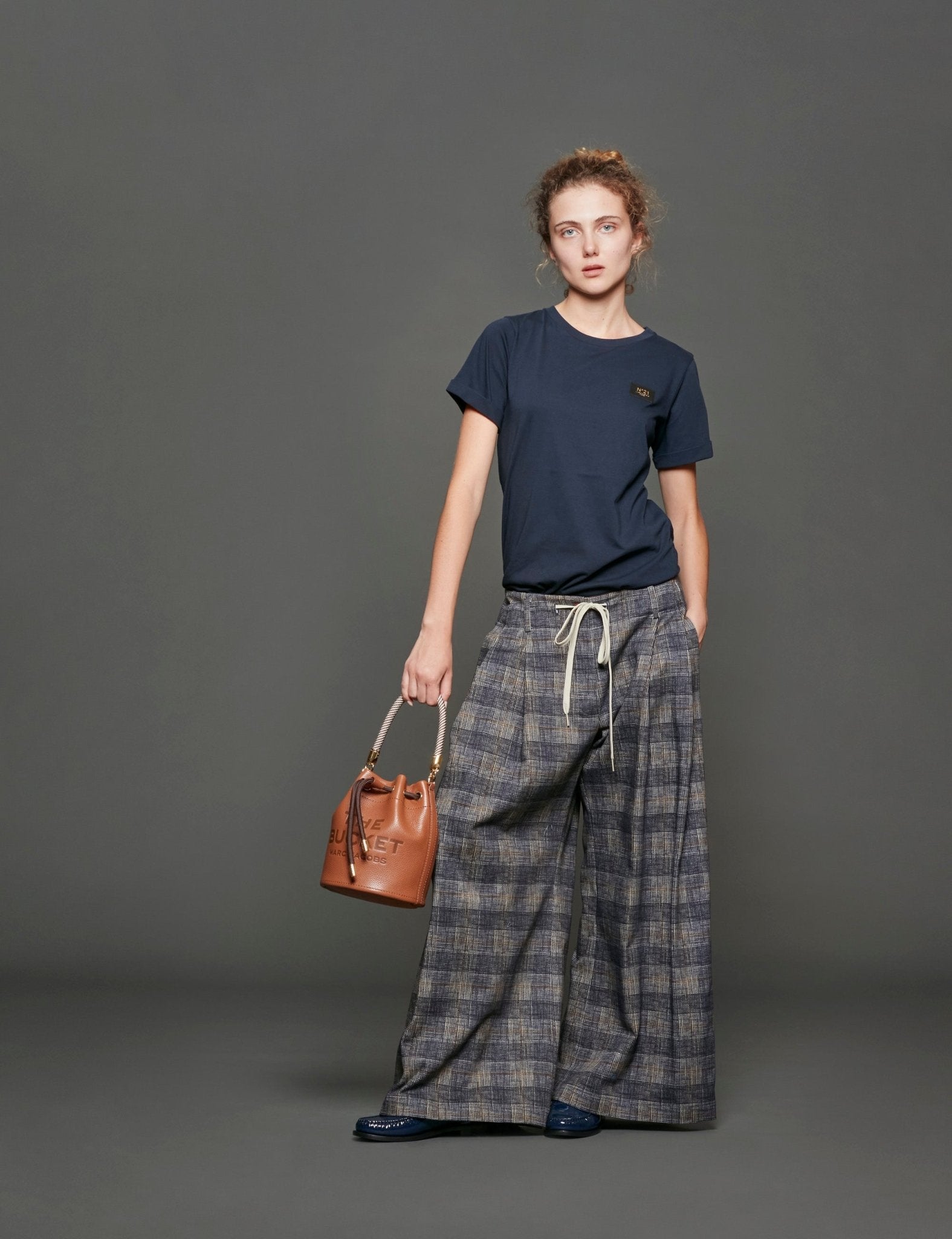 t-shirt jersey blu scuro - n21 alessandro dell'acqua - t-shirt