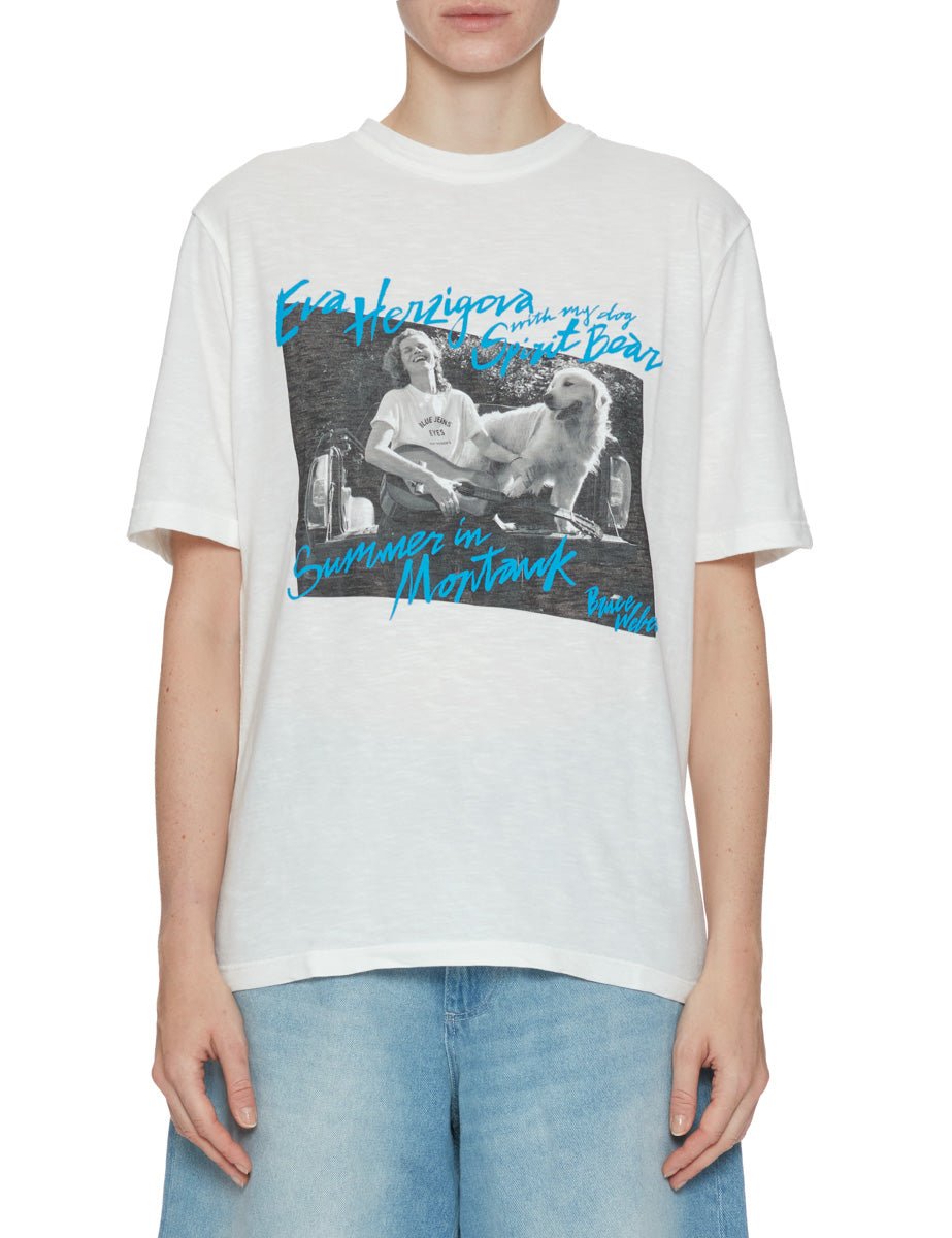 t-shirt jersey eva herzigova off white - roy rogers - t-shirt