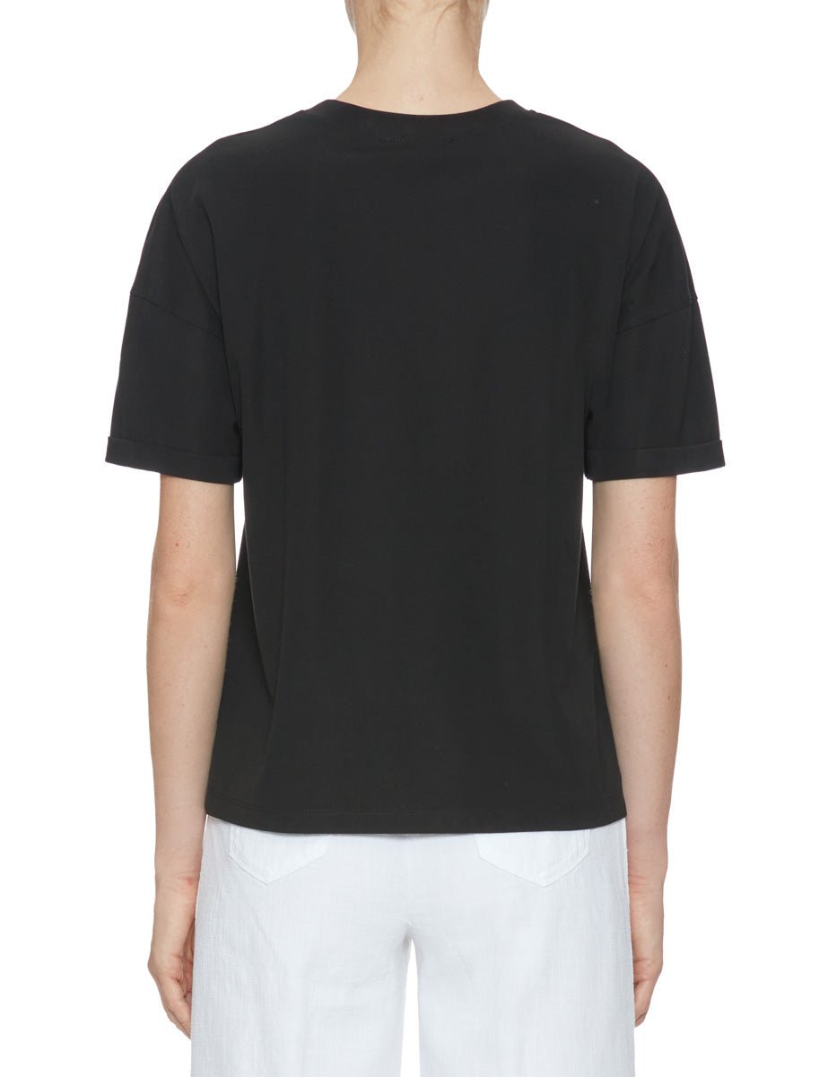 t-shirt jersey nero - blufrida - t-shirt