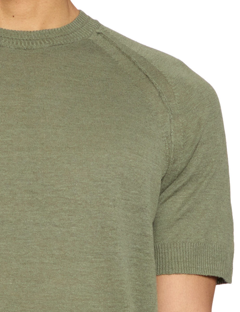 t-shirt lino raglan cuciture army - daniele fiesoli - maglia