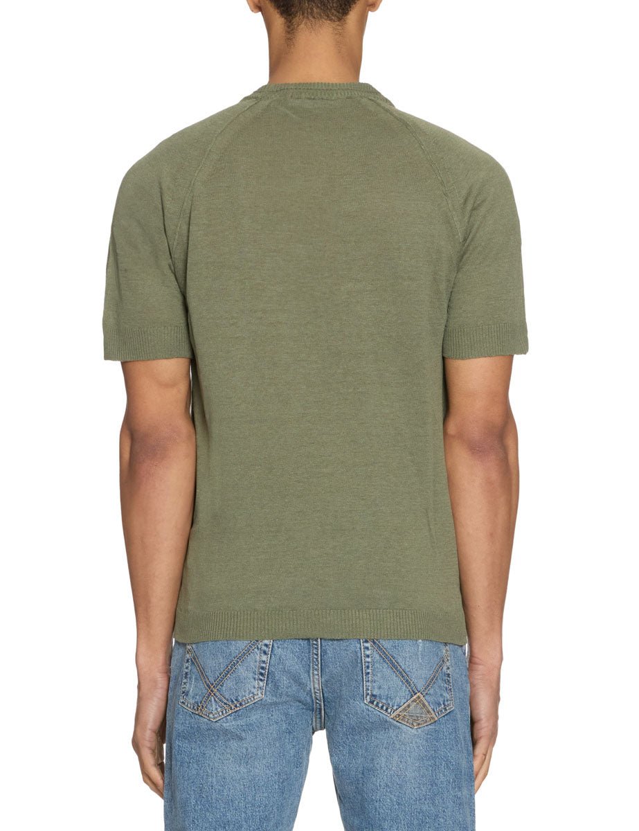 t-shirt lino raglan cuciture army - daniele fiesoli - maglia