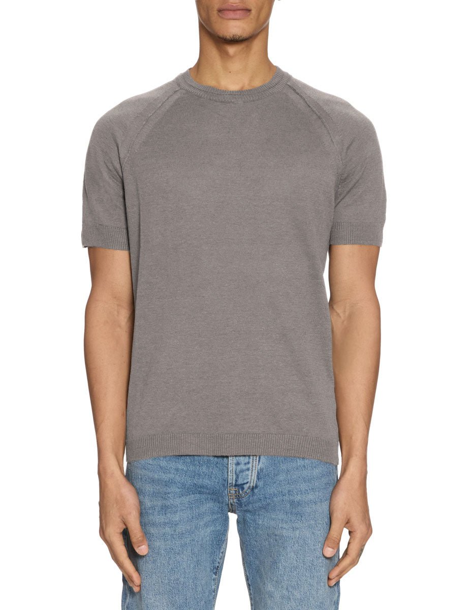 t-shirt lino raglan cuciture grigio scuro - daniele fiesoli - maglia