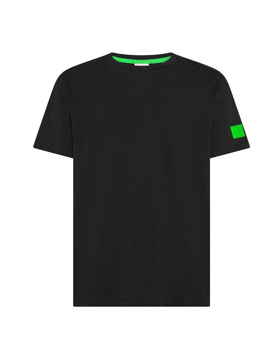 t-shirt logo manica fluo nero - sun68 - t-shirt