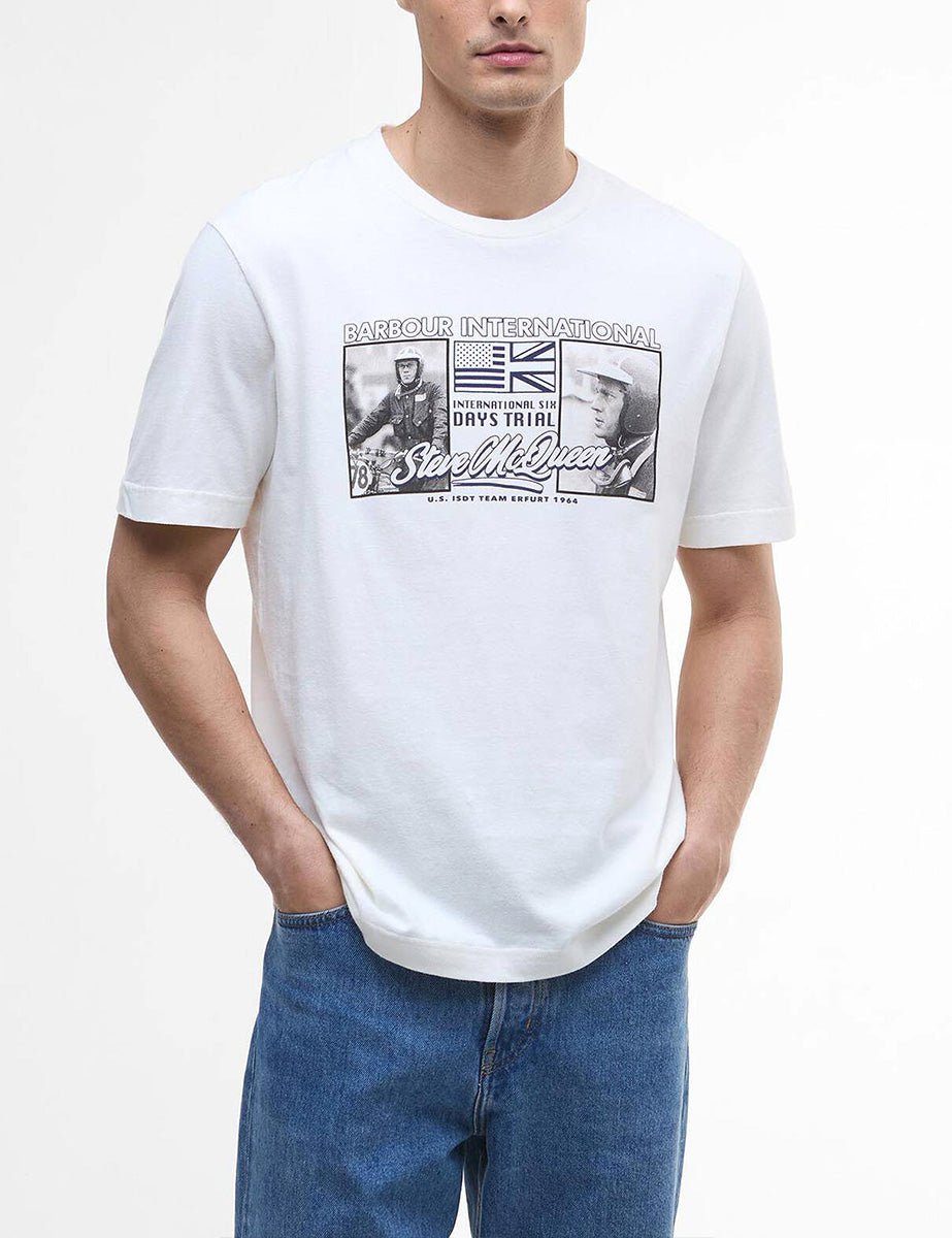 t-shirt multon whisper white - barbour - t-shirt