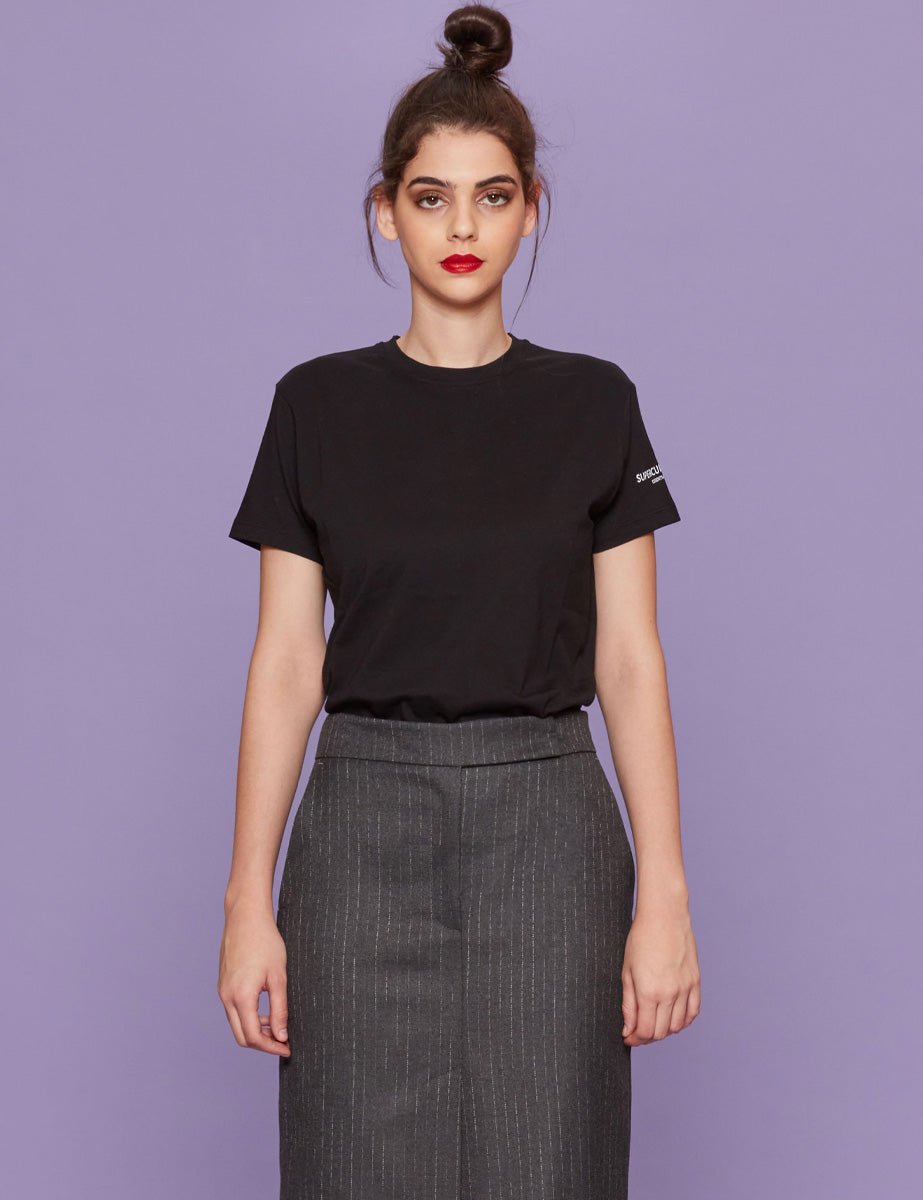 t-shirt nero - superculture - t-shirt