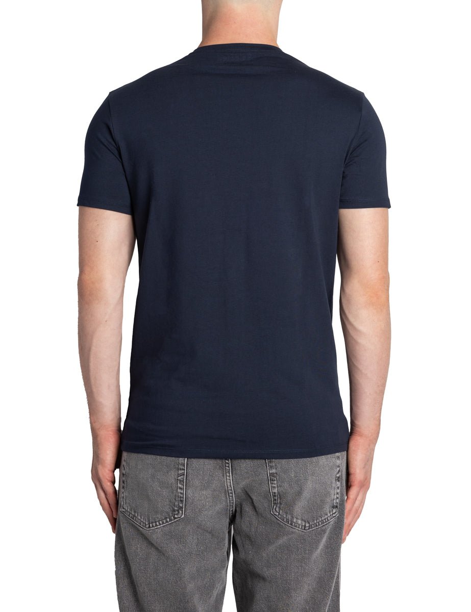 t-shirt new pima blu navy - selected - t-shirt