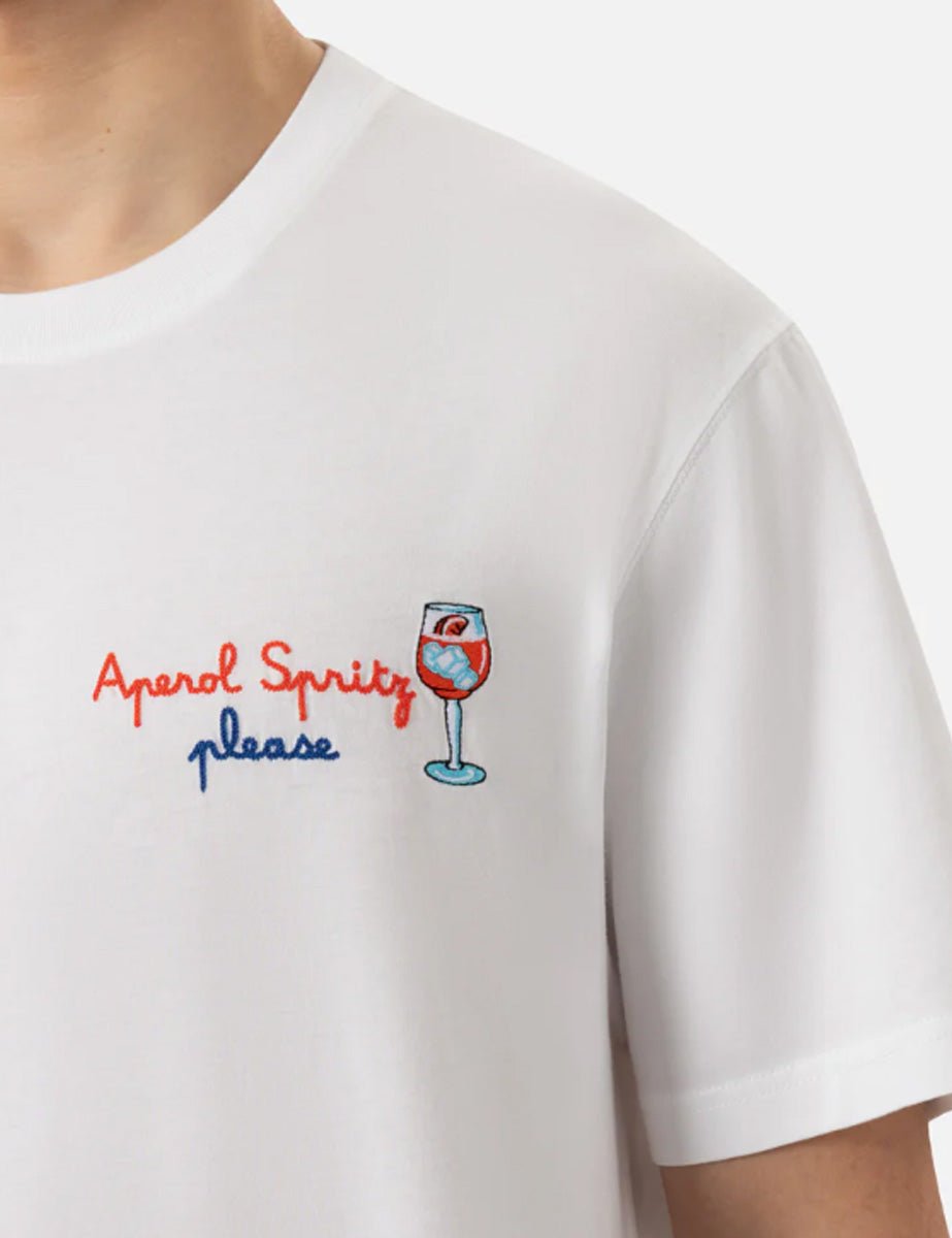 t-shirt portofino spritz please bianco - st. barth - t-shirt