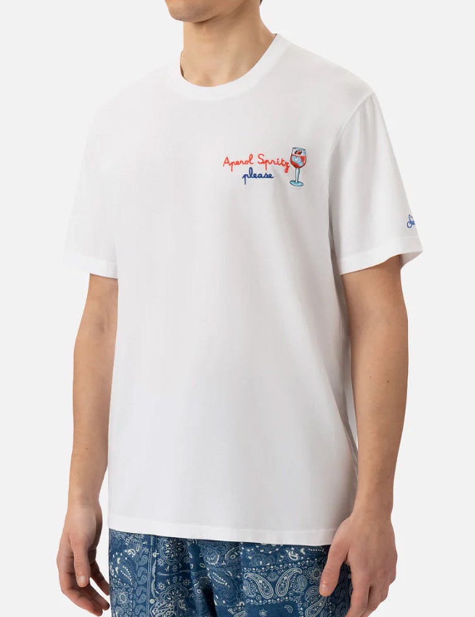 t-shirt portofino spritz please bianco - st. barth - t-shirt