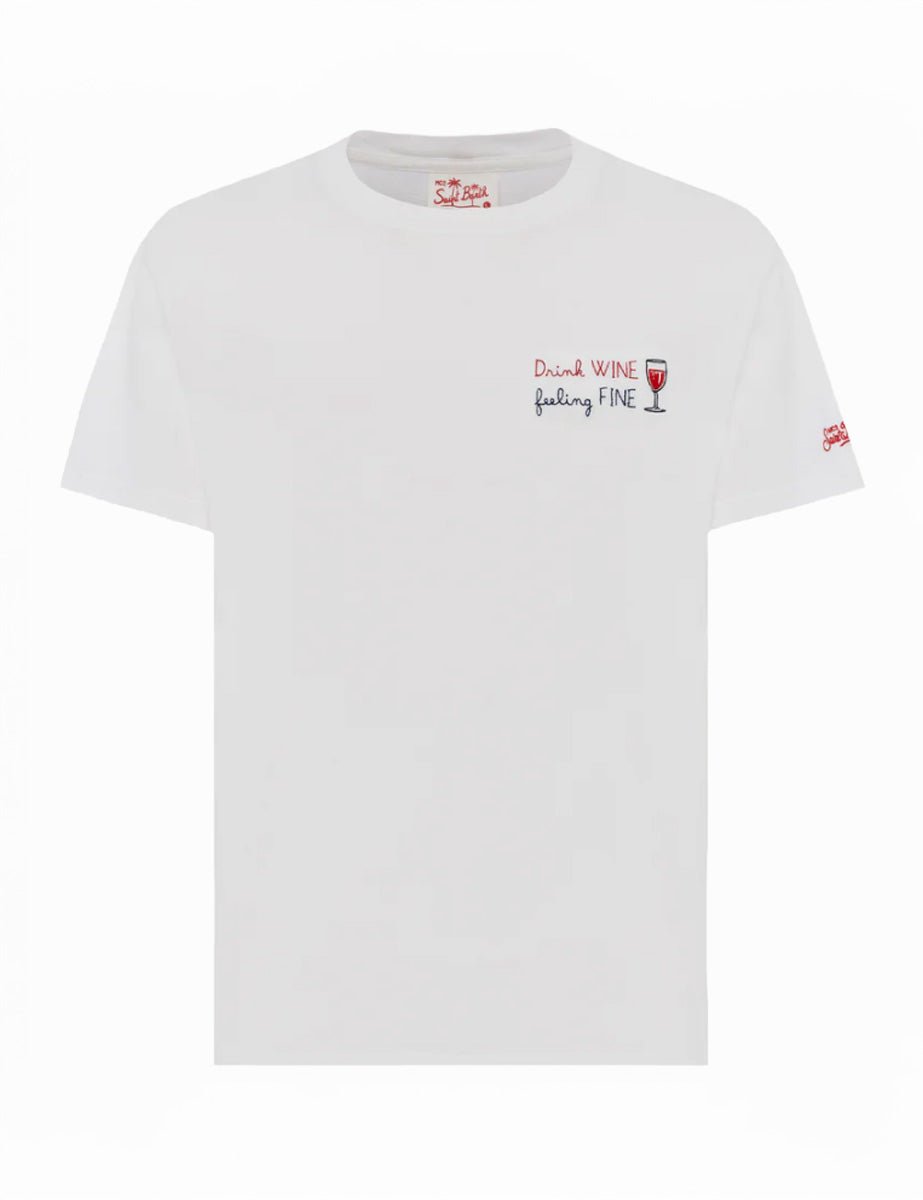 t-shirt portofino wine fine bianco - st. barth - t-shirt