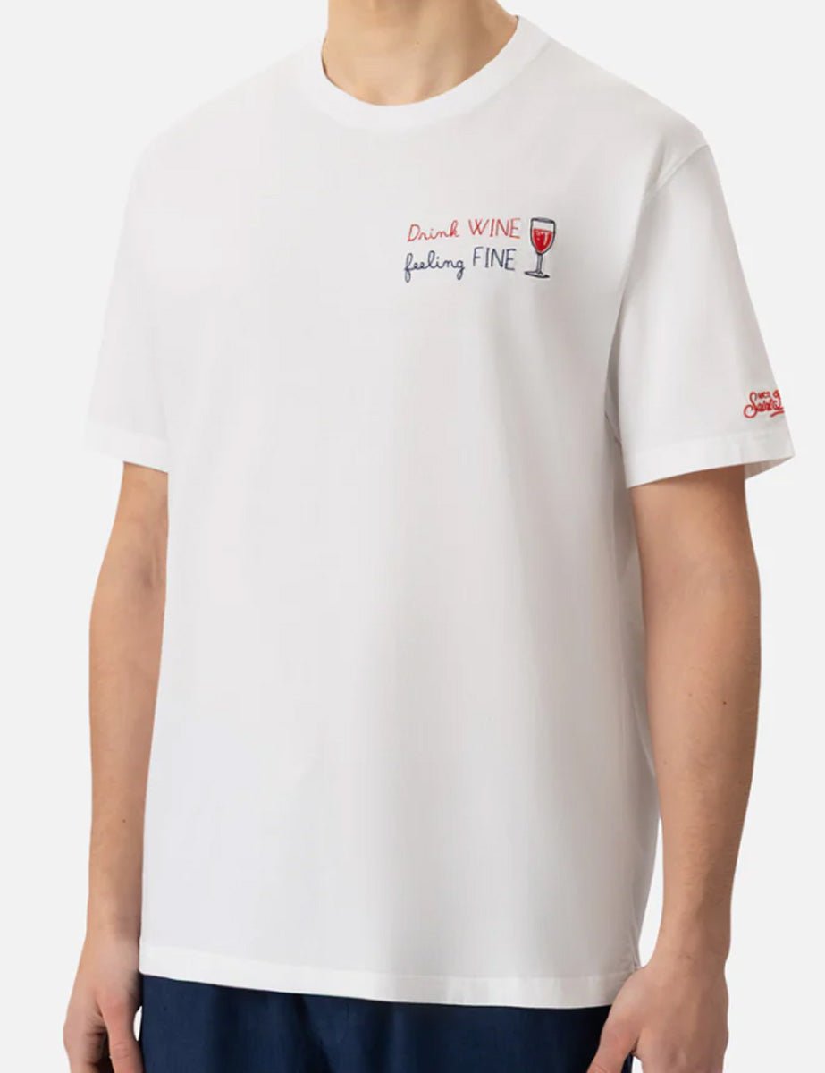 t-shirt portofino wine fine bianco - st. barth - t-shirt