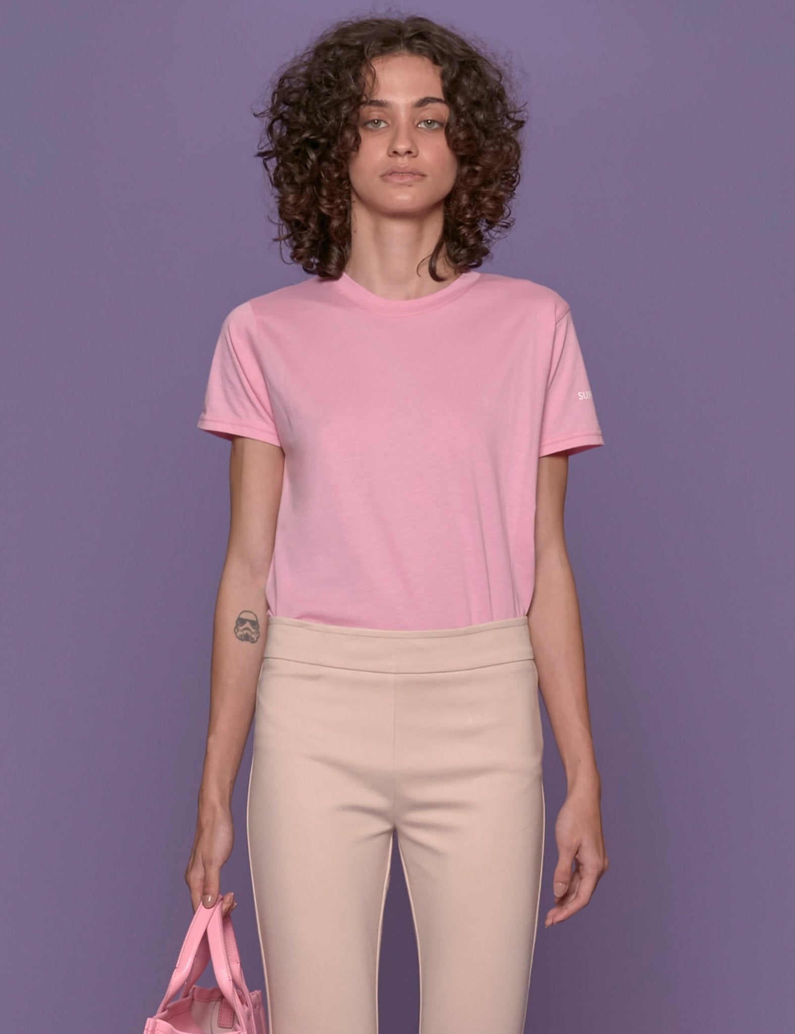 t-shirt rosa - superculture - t-shirt