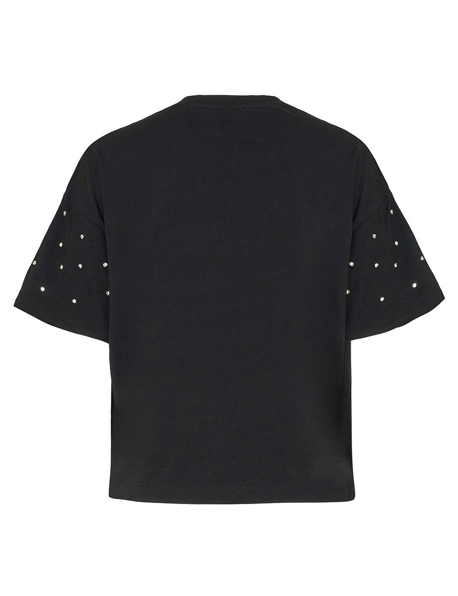 t-shirt swarovski nero - alpha - t-shirt