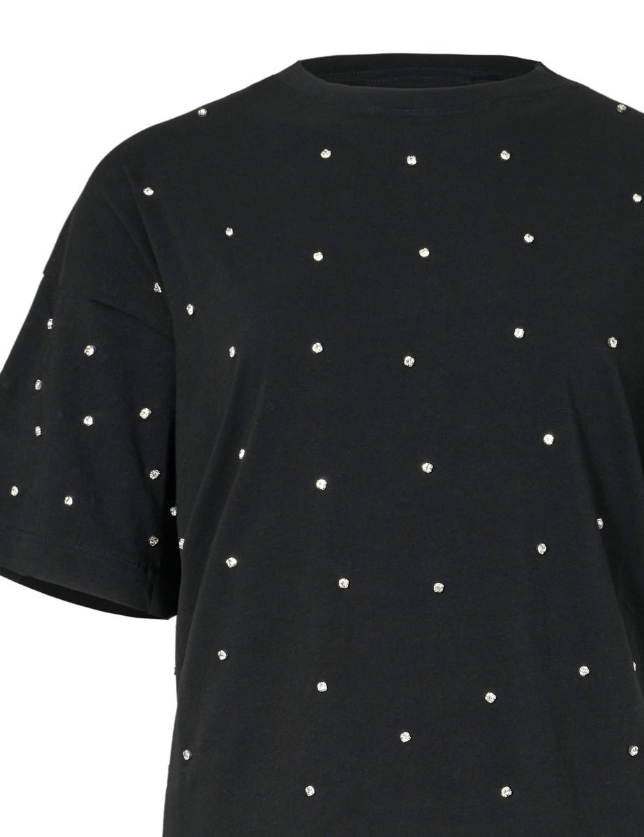 t-shirt swarovski nero - alpha - t-shirt
