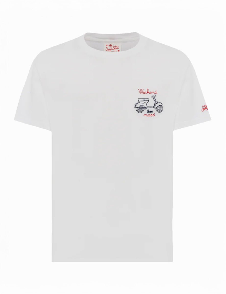 t-shirt vespa weekend bianco - st. barth - t-shirt