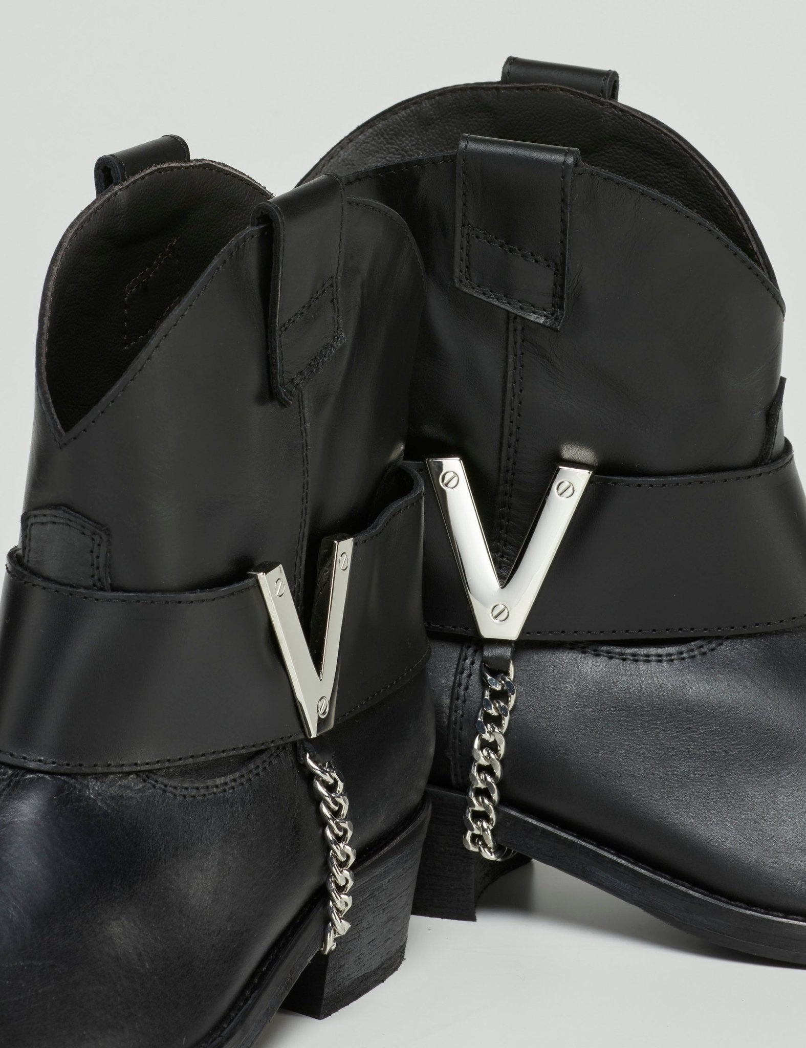 texano cinturone "V" argento - viaroma15 - stivaletto