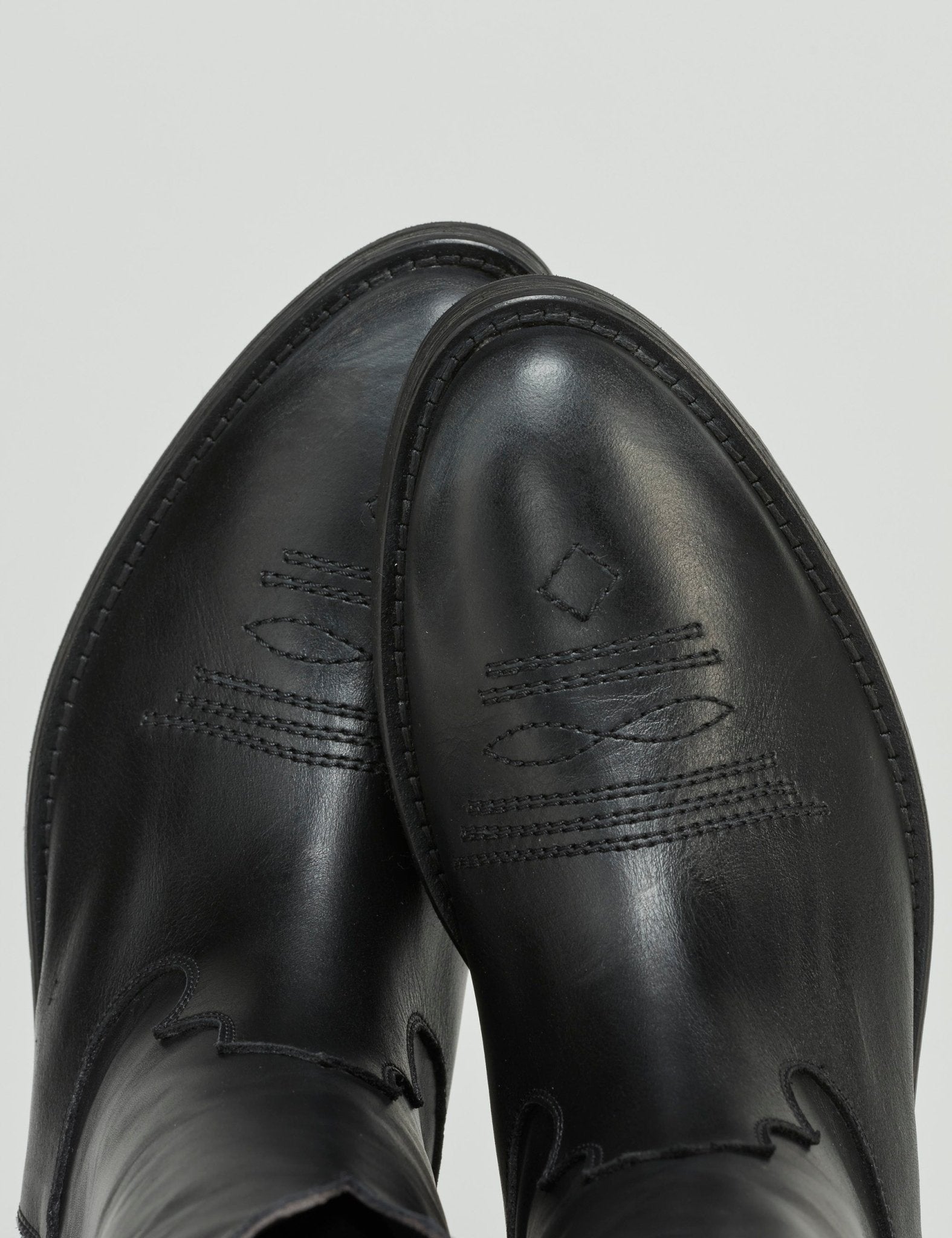 texano cuciture nero - viaroma15 - stivale