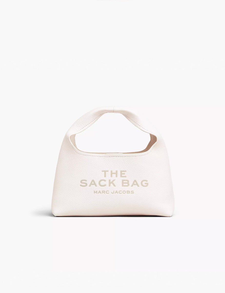 the mini sack leather bianco - marc jacobs - shopper