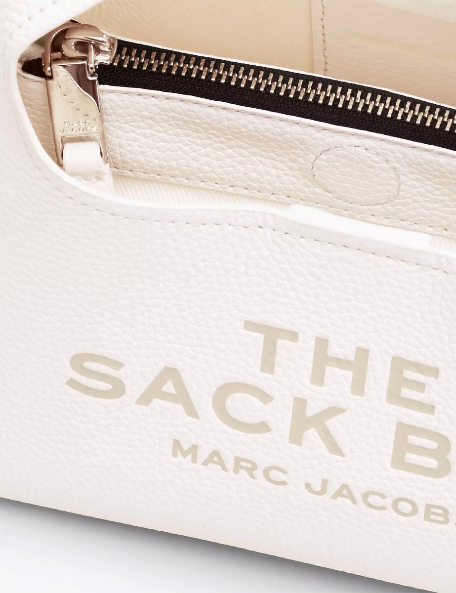 the mini sack leather bianco - marc jacobs - shopper