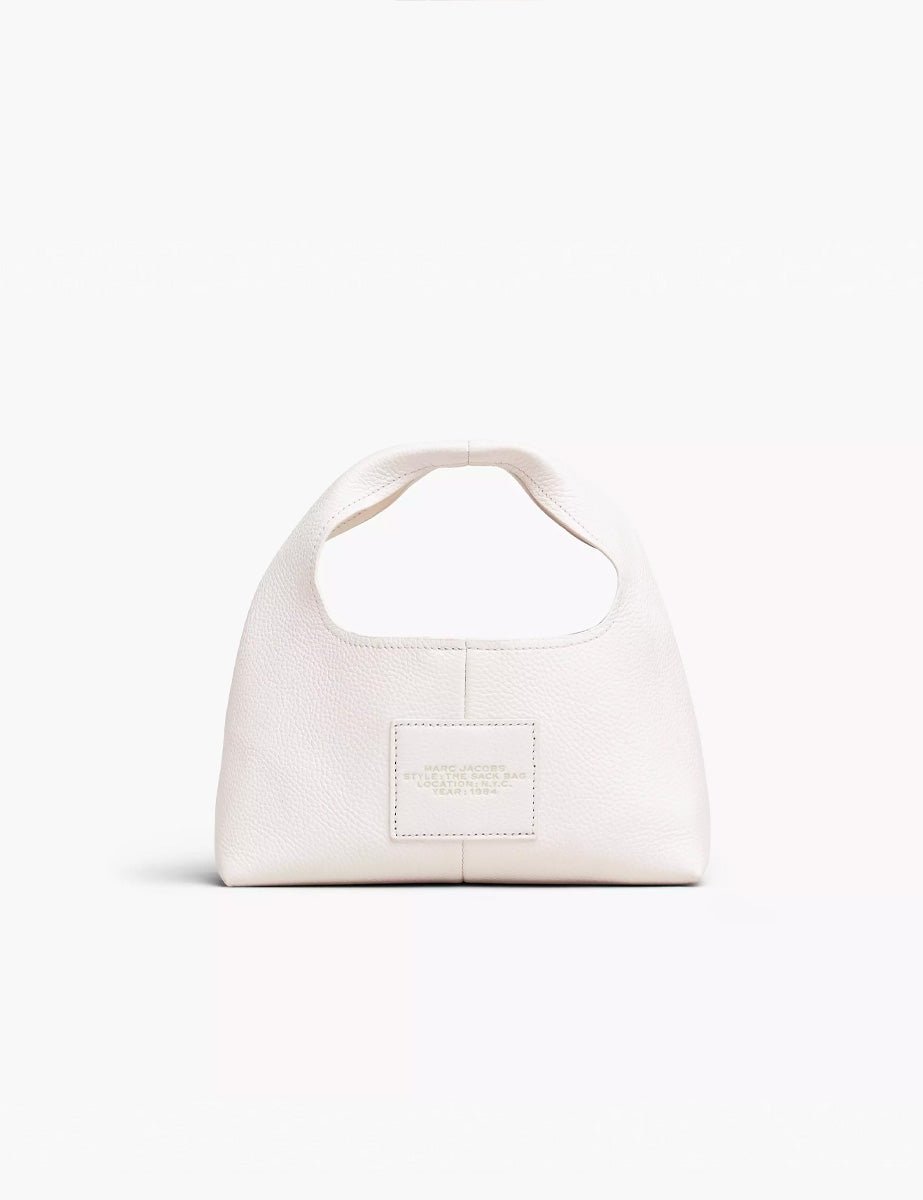 the mini sack leather bianco - marc jacobs - shopper
