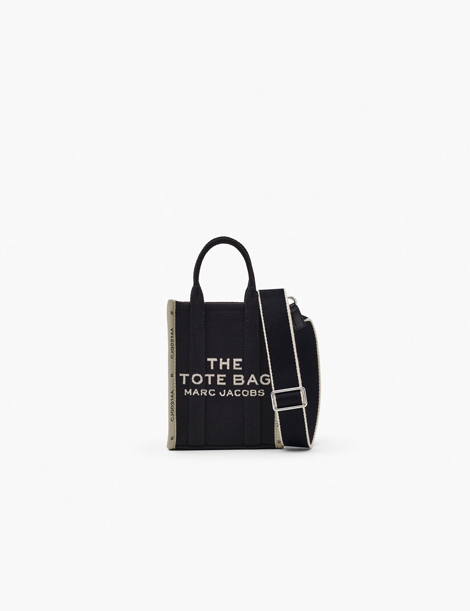 the phone tote leather nero - marc jacobs - shopper