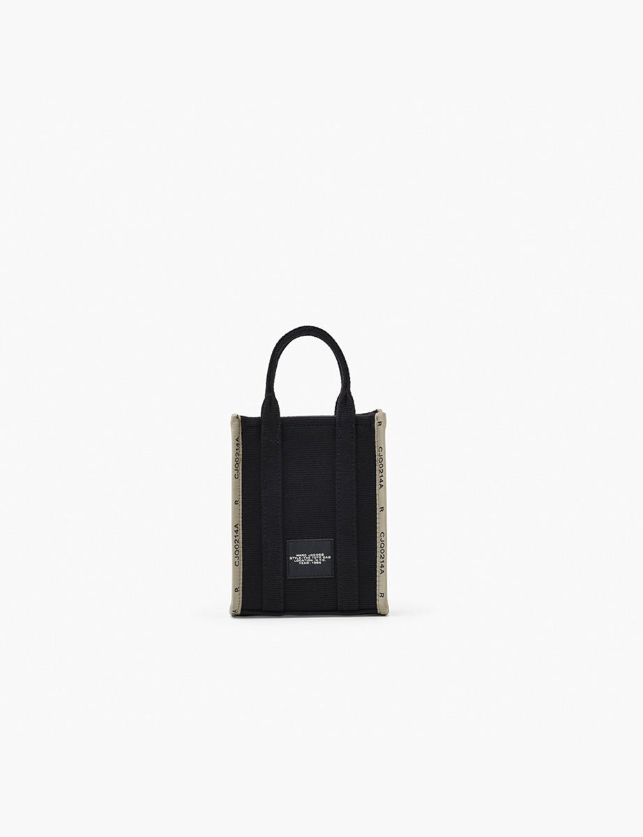 the phone tote leather nero - marc jacobs - shopper