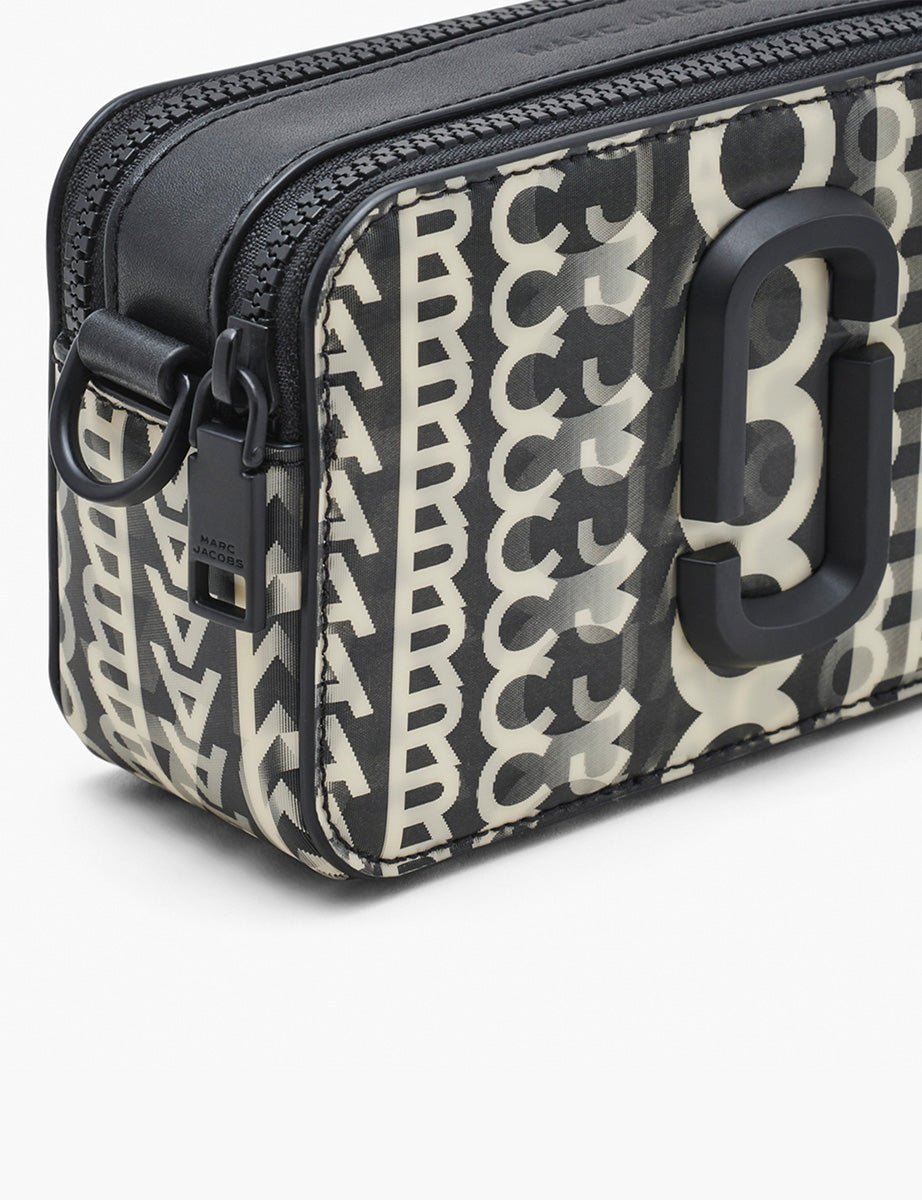 the snapshot leather black white - marc jacobs - clutch