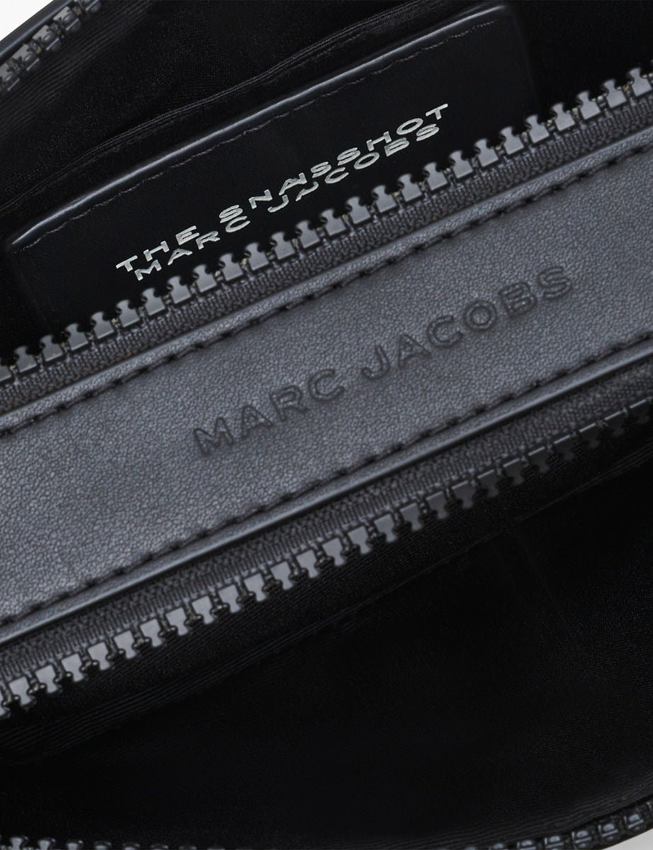 the snapshot leather black white - marc jacobs - clutch