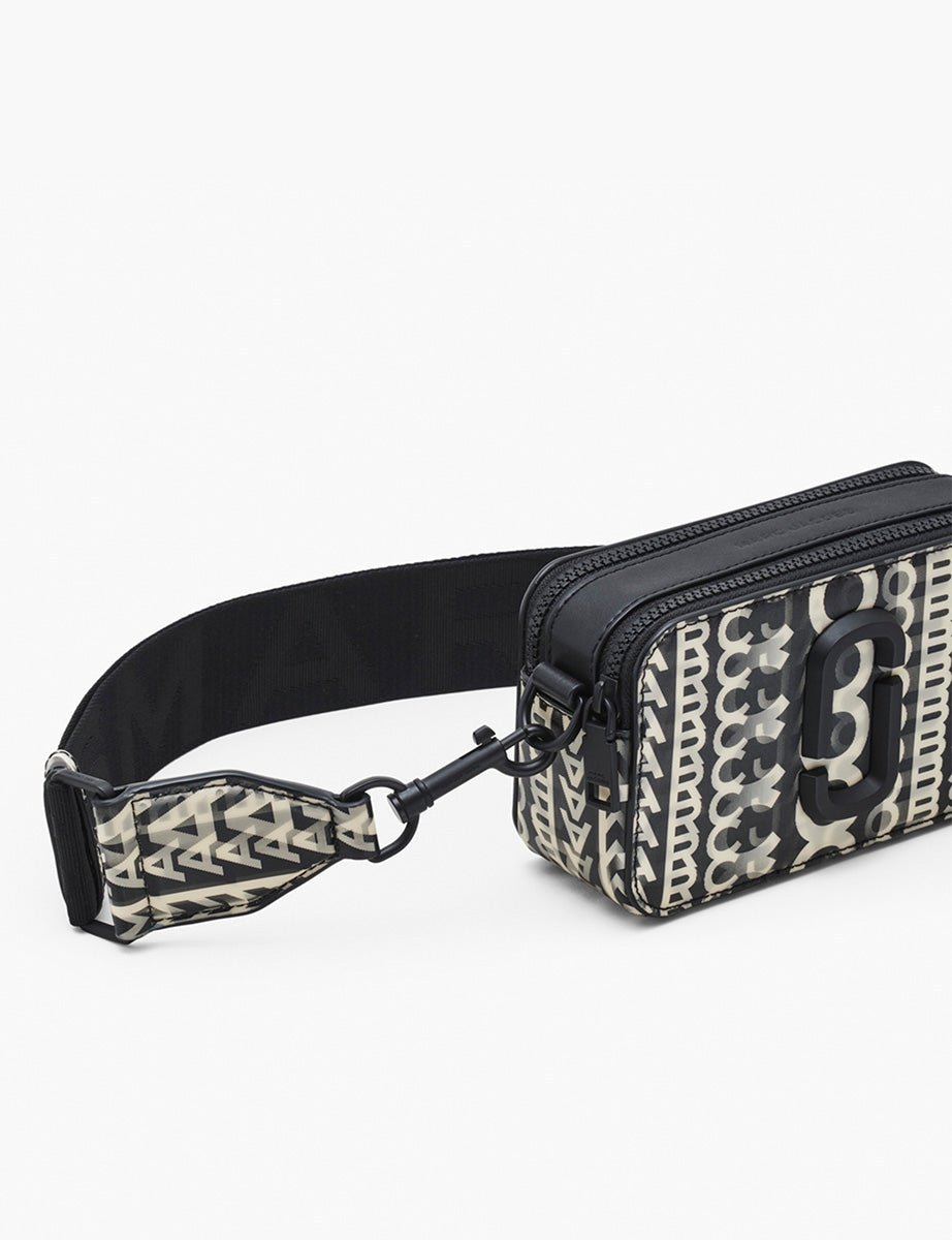 the snapshot leather black white - marc jacobs - clutch