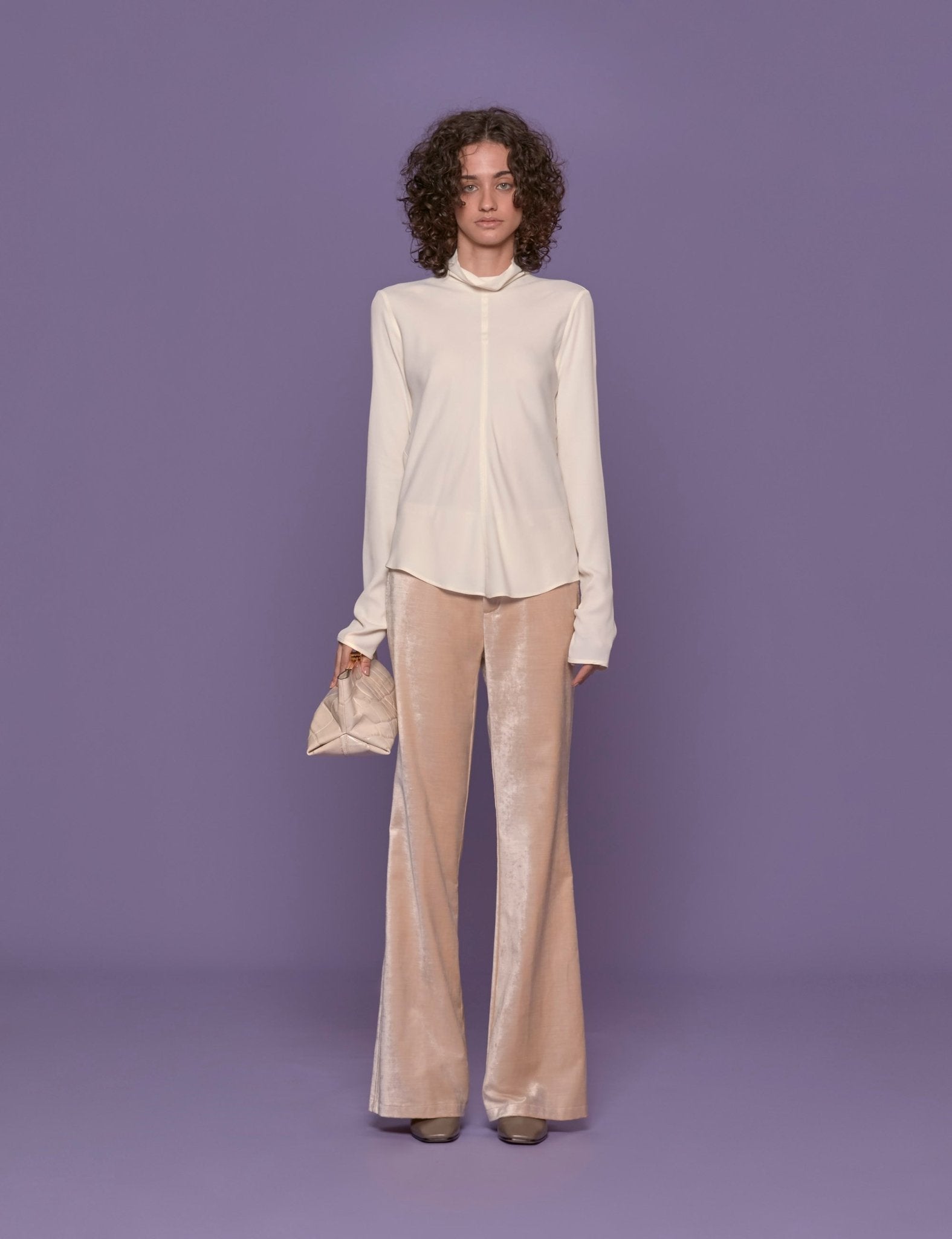 top marocain crepe bianco - forte forte - top