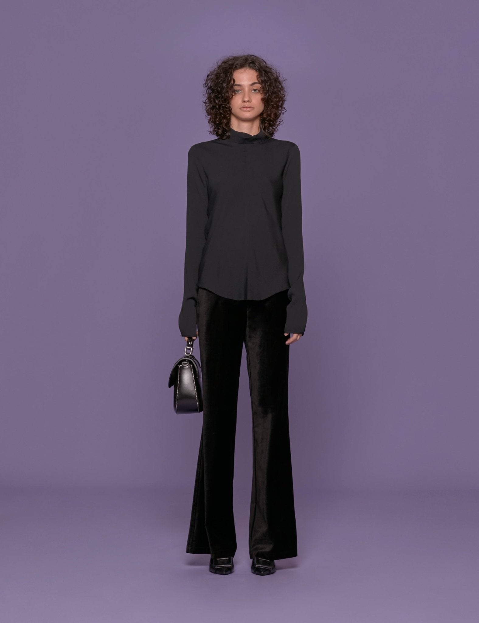 top marocain crepe nero - forte forte - top