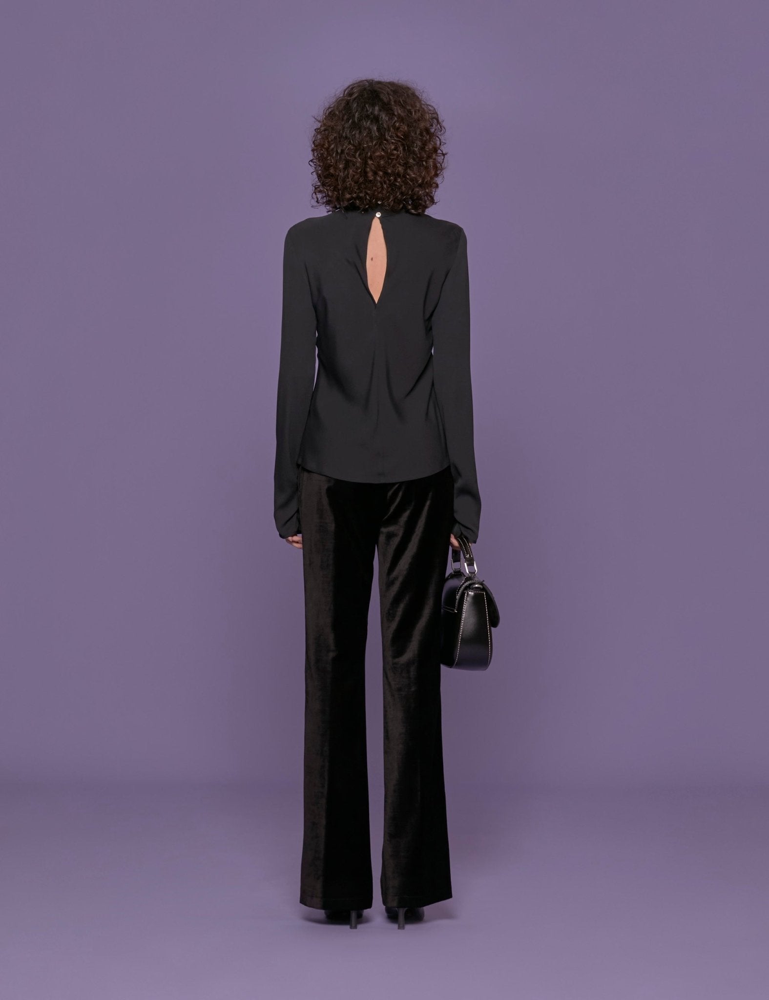 top marocain crepe nero - forte forte - top