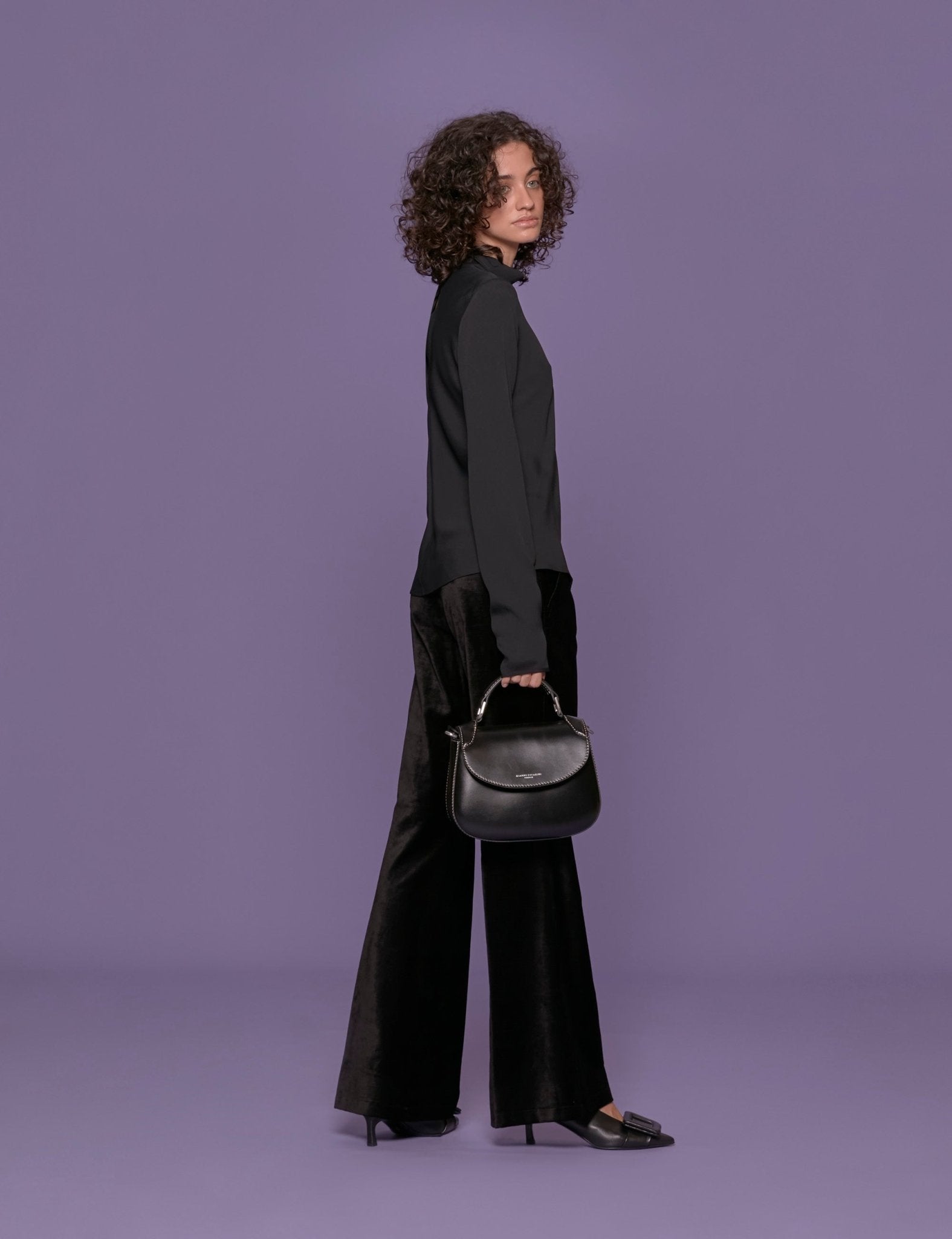 top marocain crepe nero - forte forte - top